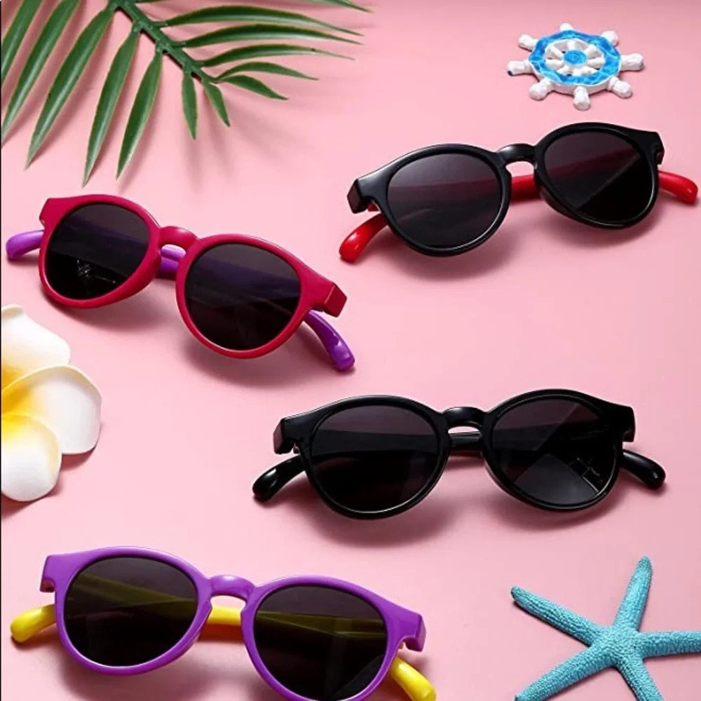 Kids Color Block Polarized Sun Glasses Ages 5-12